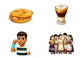 Algunos de los emoticonos inspirados en la Región de Murcia.