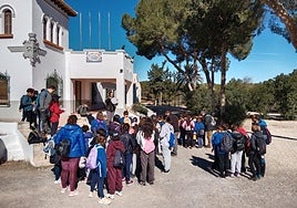 Visita de escolares al Coto Cuadros, dentro del programa de la Comunidad, en una foto de archivo.
