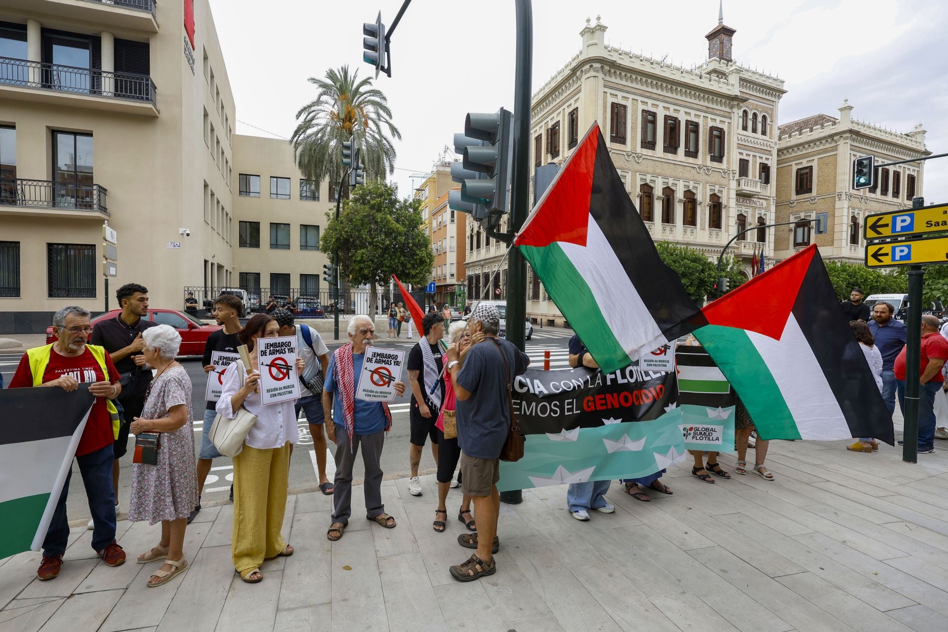 Concentración en Murcia para exigir que se cumpla el embargo de armas a Israel