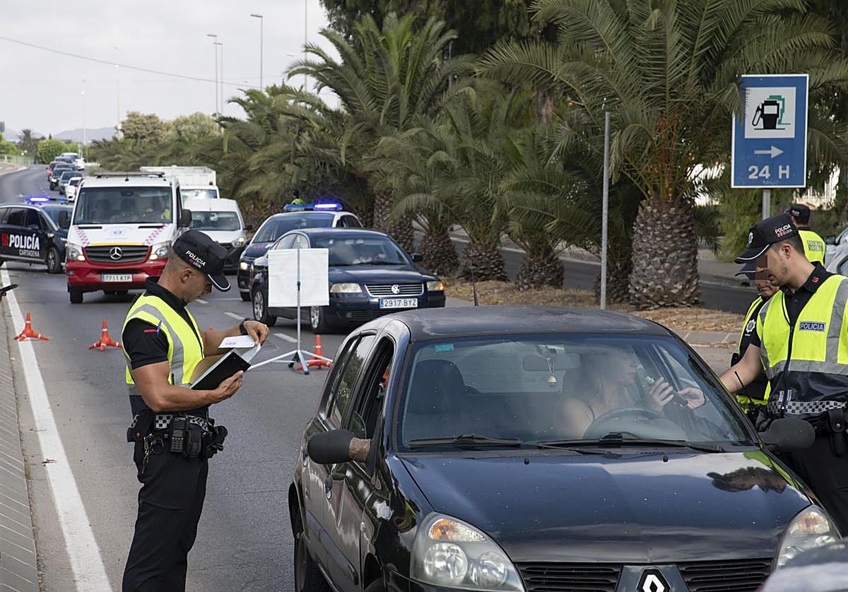 Un control de alcoholemia, en una imagen de archivo.