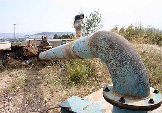 Pozo de extracción de aguas subterráneas en la comarca del Guadalentín, en una imagen de archivo.