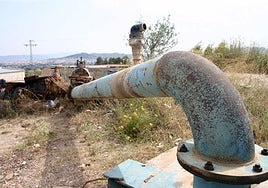 Pozo de extracción de aguas subterráneas en la comarca del Guadalentín, en una imagen de archivo.