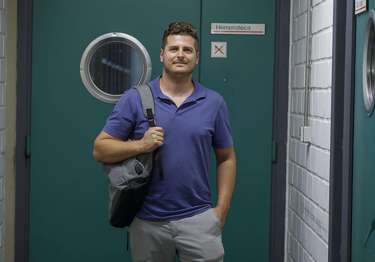 En LA VERDAD. Arturo García Agüera, en la Redacción del diario.