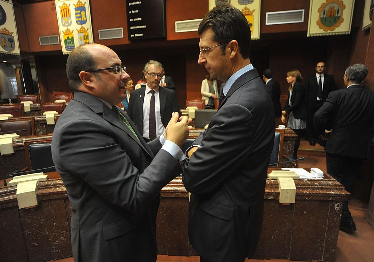 Pedro Antonio Sánchez y Juan Carlos Ruiz, en una imagen de archivo.