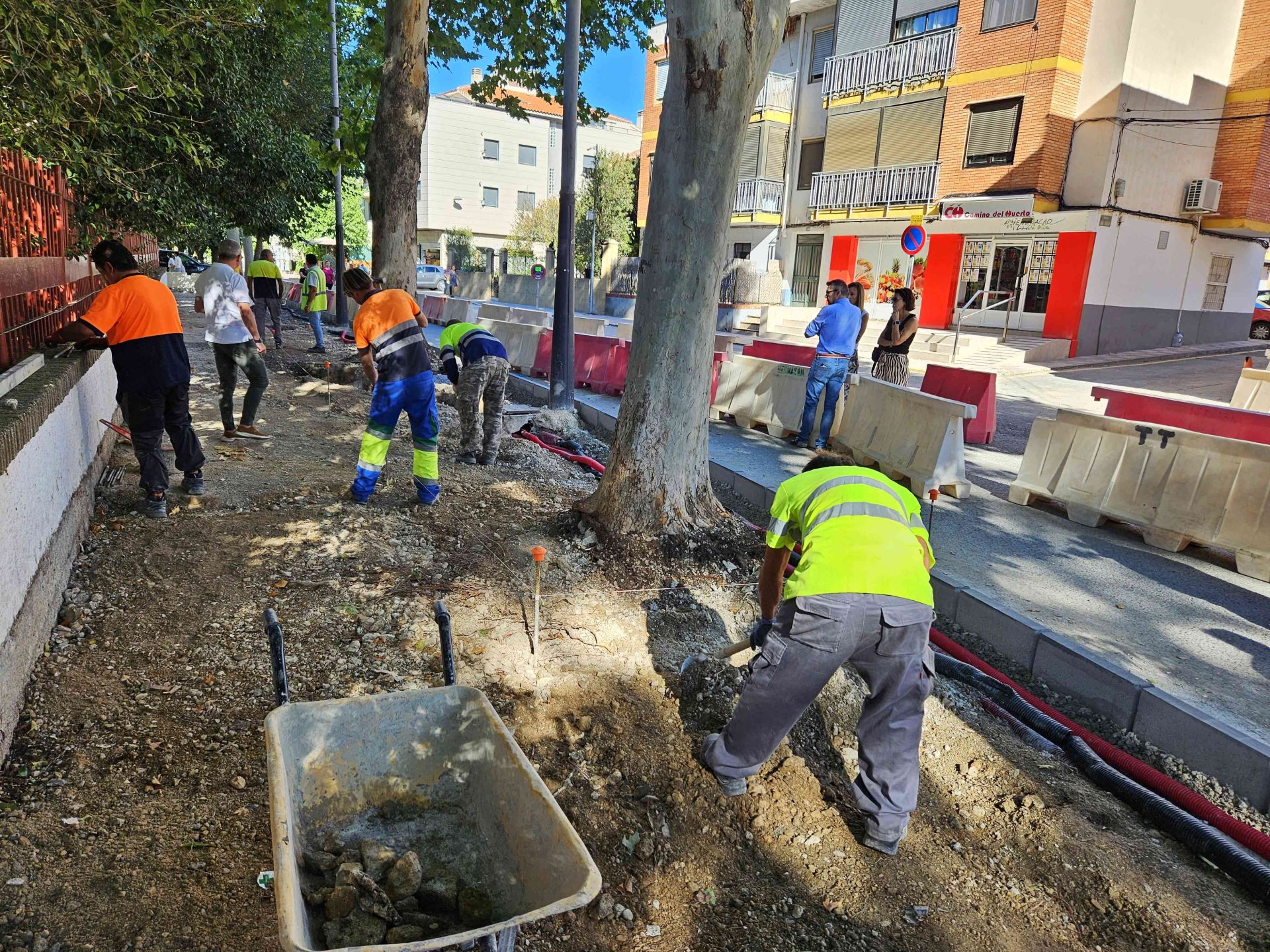 Obras en la calle Doctor Robles.