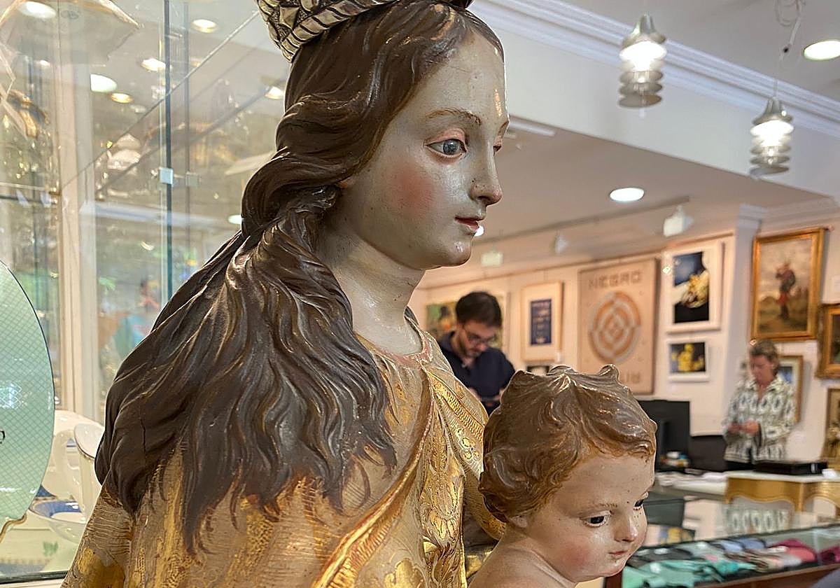 La imagen que se subasta y que algunos expertos atribuyen a Salzillo.