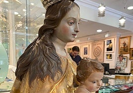 La imagen que se subasta y que algunos expertos atribuyen a Salzillo.