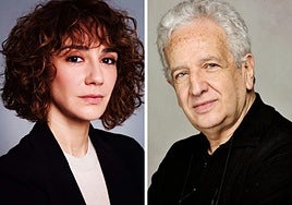 La actriz Marta Poveda. El director José Carlos Plaza.