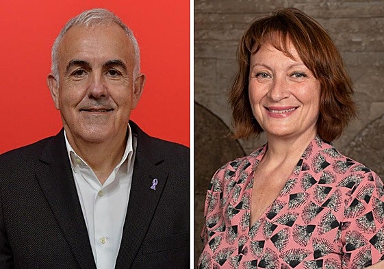 Alfonso Martínez Baños y María Marín.