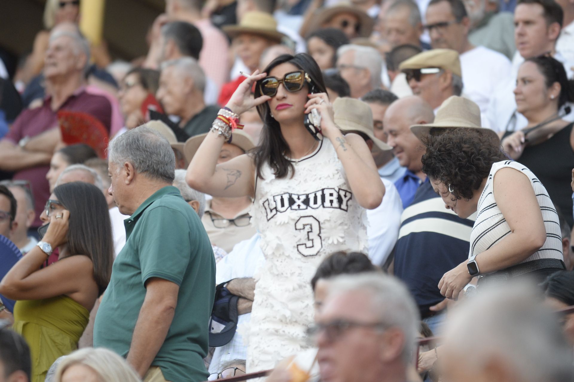 Ambiente de la corrida de la Romería de la Feria Taurina de Murcia, en imágenes