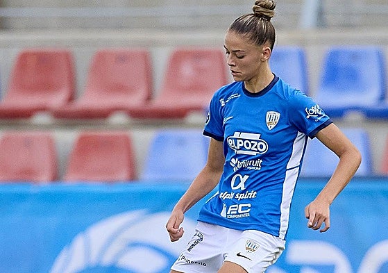 Carla Castiñeyras, en el partido de la semana pasada en Buñol.