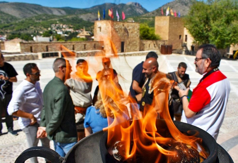Las imágenes del encendido del Fuego Sagrado de Carthagineses y Romanos en Caravaca
