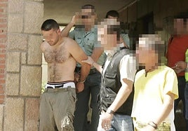 Indalecio O., arrestado en Lorca en 2009, cuando estaba fugado.