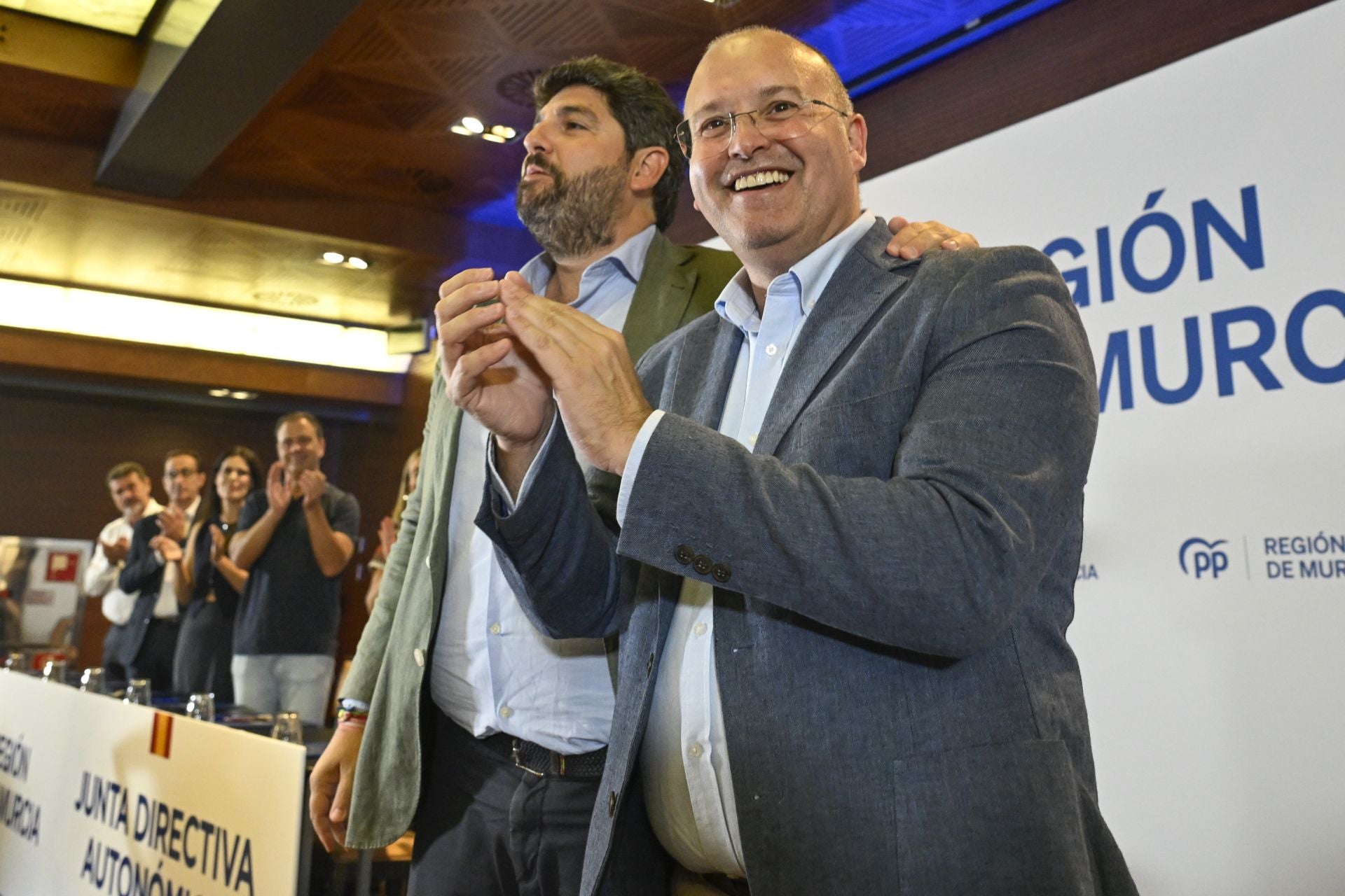 Las imágenes de la junta directiva del PP en Murcia