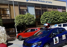 La fachada de la Jefatura Provincial de Tráfico de Murcia, en una foto de archivo