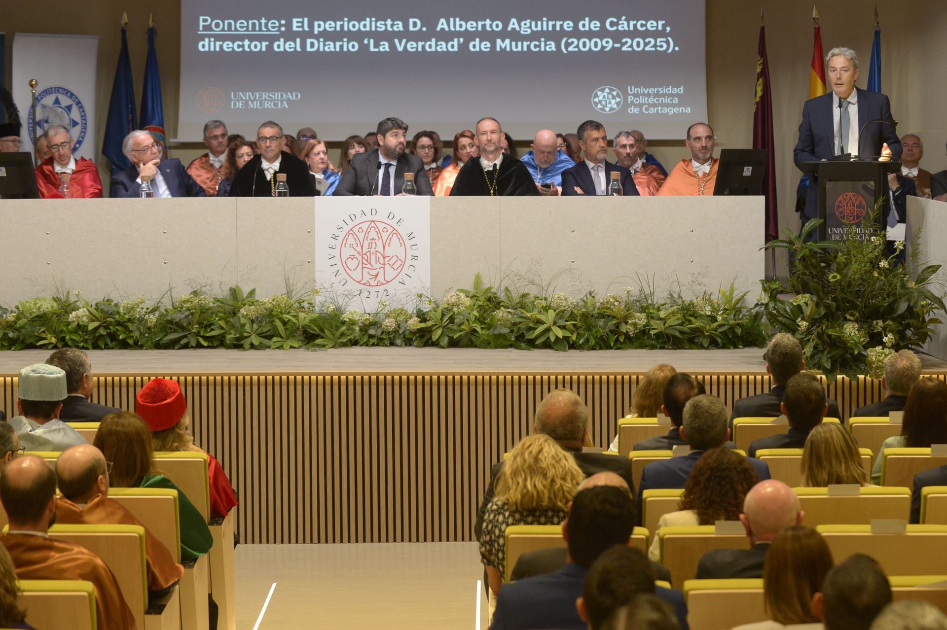 La apertura del curso académico de las universidades públicas de la Región de Murcia, en imágenes