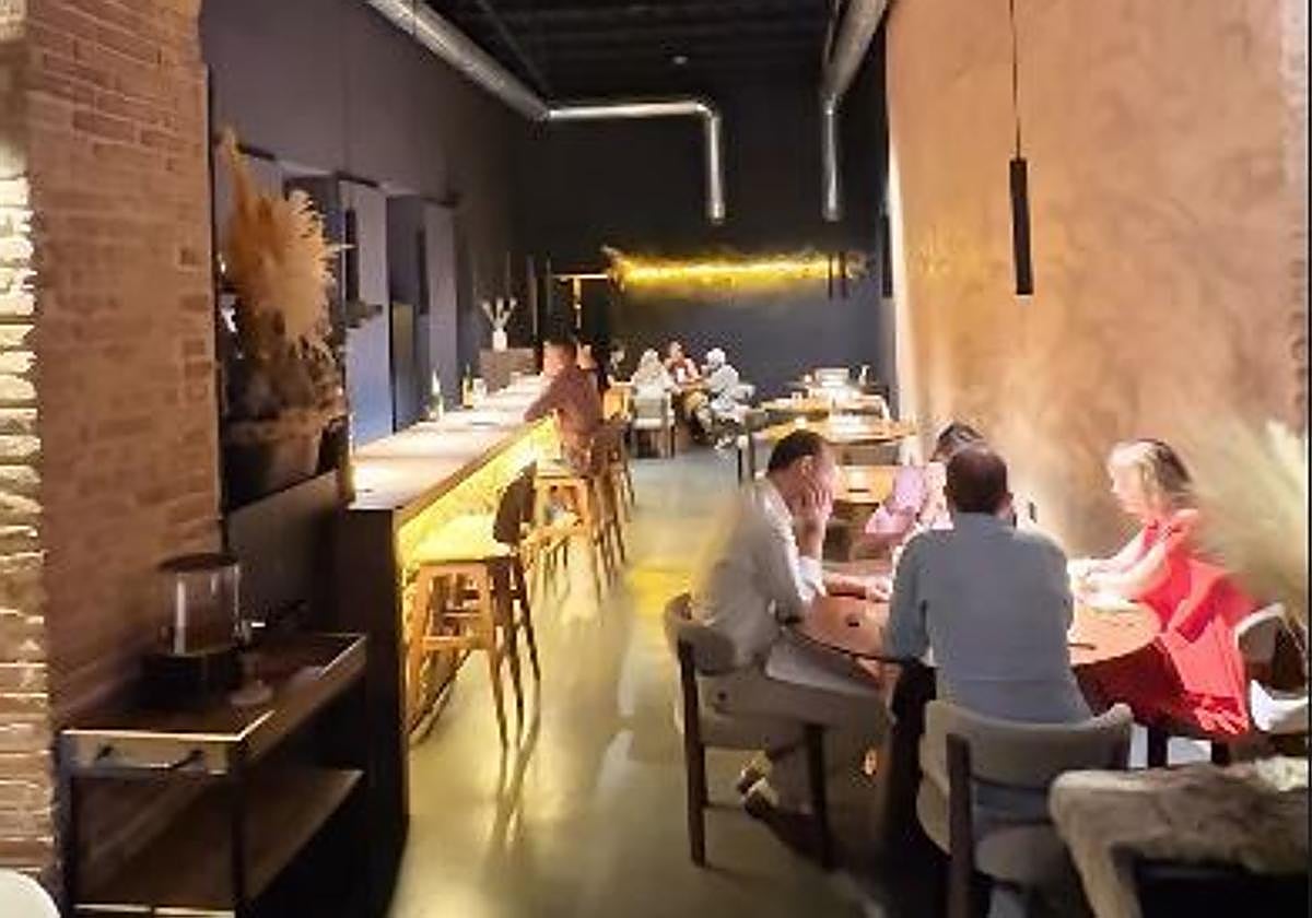El interior del nuevo local del restaurante Frases