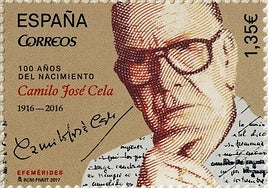 Sello conmemorativo de Cela.