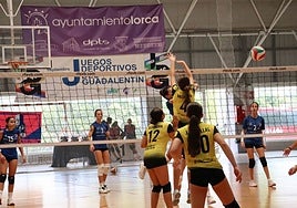 prueba de voleibol femenino.