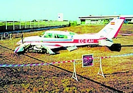 Avioneta para fotos en San Javier en julio de 2002.