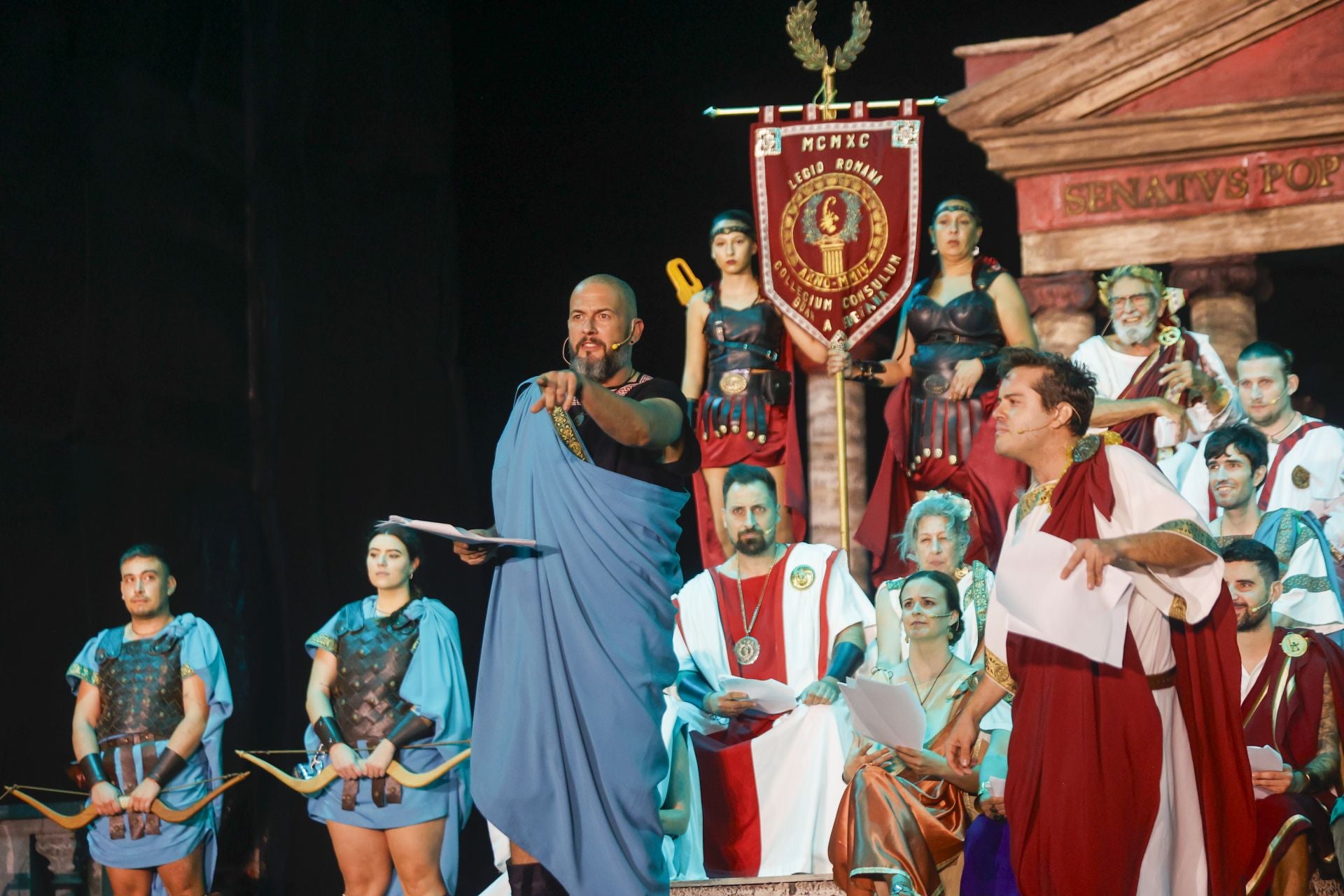 Sesión plenaria del Senado Romano en las Fiestas de Carthagineses y Romanos, en imágenes