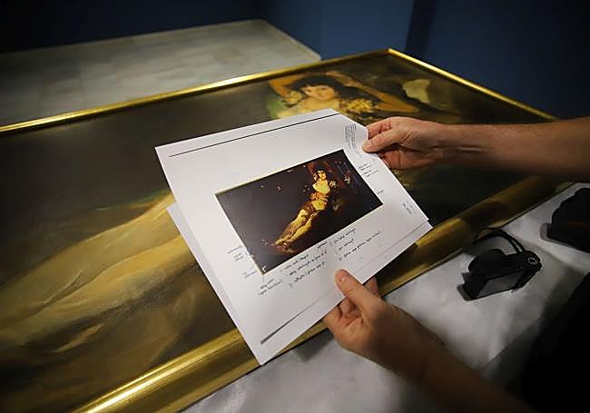 Instrucciones de Rafael Fuster para el traslado de la obra, que fue realizada por Gaya en los años de la República.