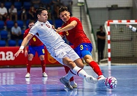 Ricardo Mayor, en su debut en la absoluta frente a Armenia.