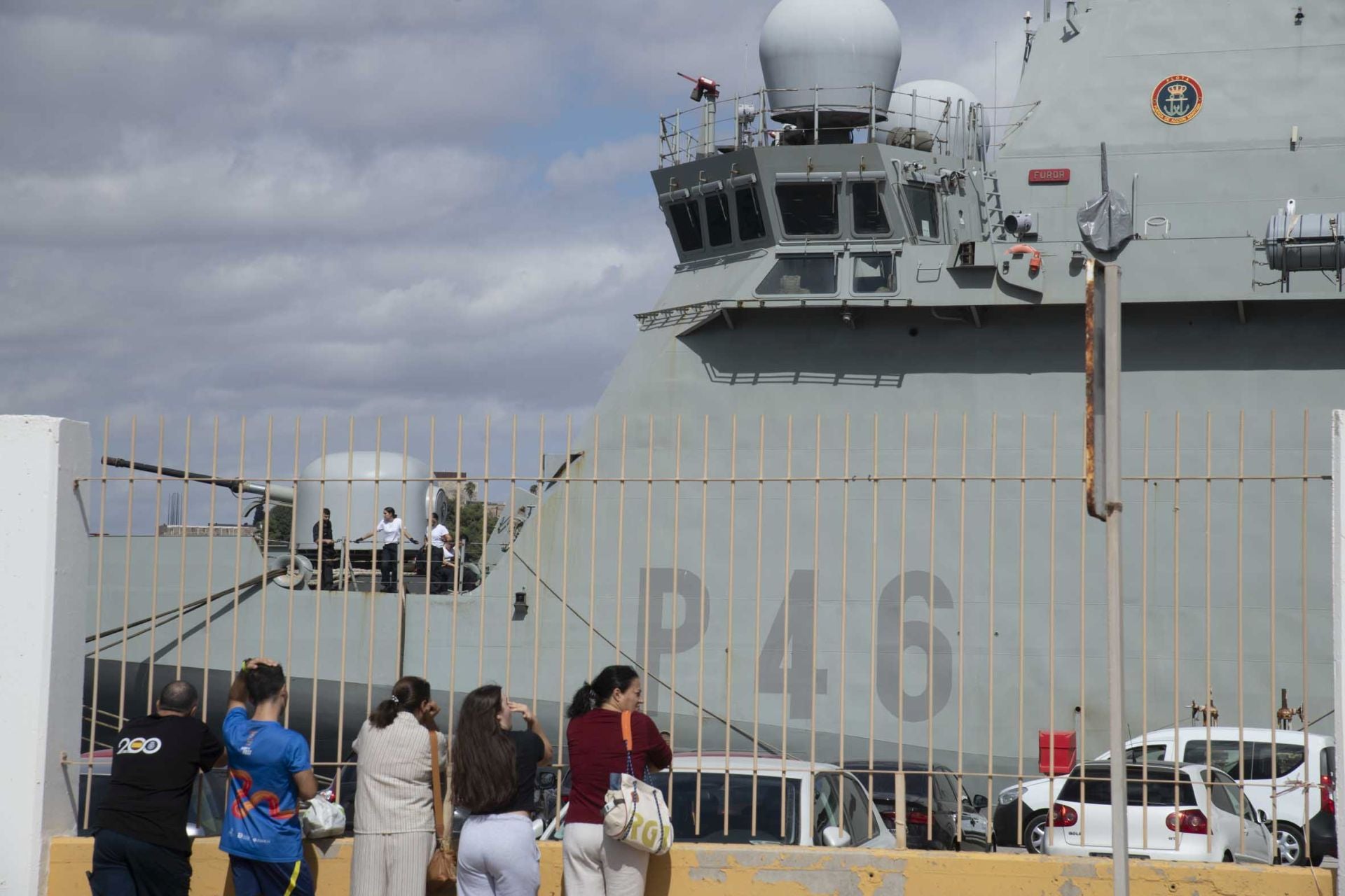 En imágenes, preparativos del &#039;Furor&#039; en el puerto de Cartagena antes de partir a Gaza