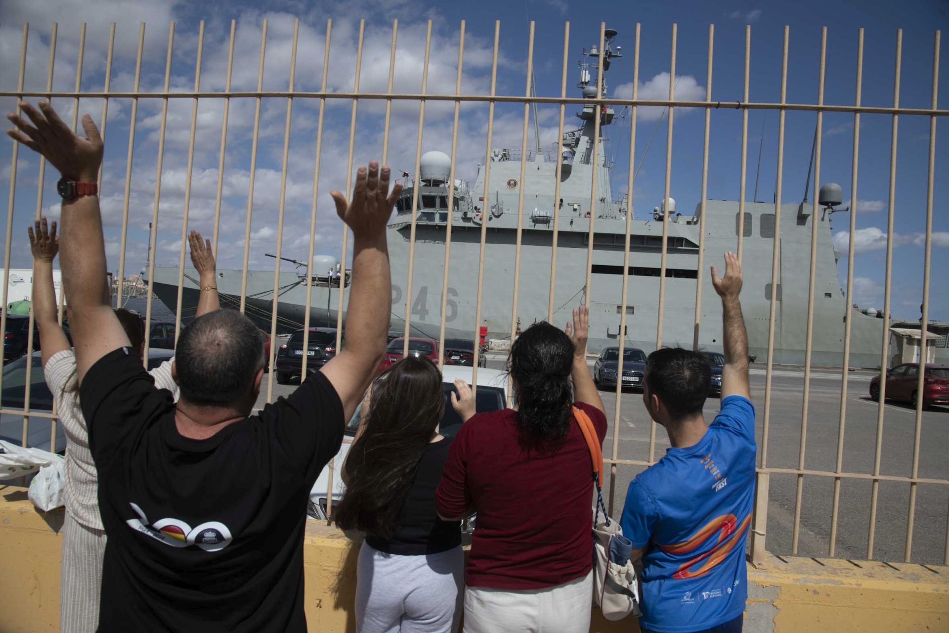 En imágenes, preparativos del &#039;Furor&#039; en el puerto de Cartagena antes de partir a Gaza