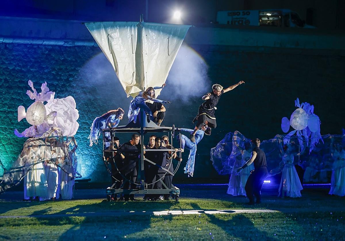 Representación del Circo con el agua como protagonista.