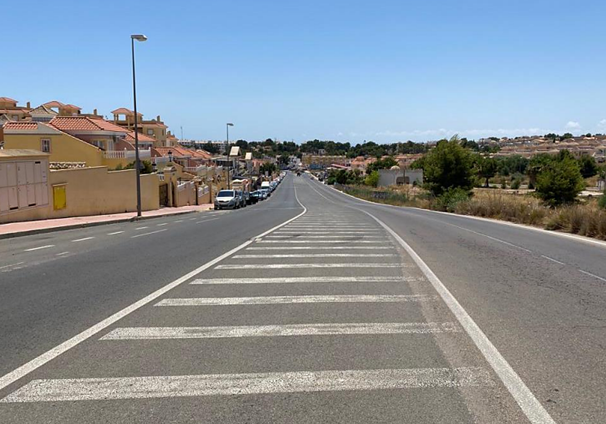 Tramo de la vía donde se ejecutarán las obras.