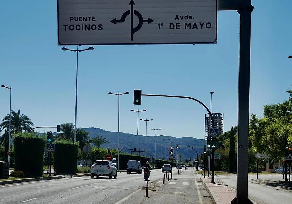 La avenida Miguel Indurain de Murcia en una imagen de archivo