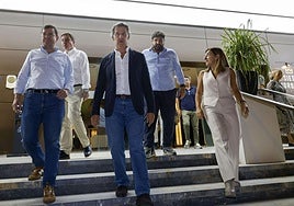 En imágenes, llegada de los presidentes autonómicos del PP a la cumbre de Murcia