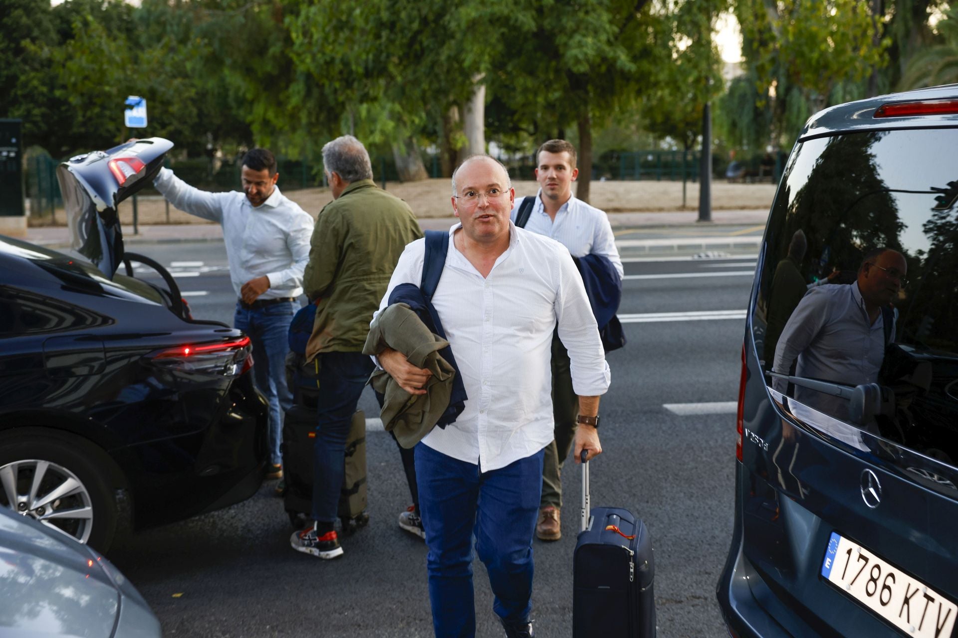 En imágenes, llegada de los presidentes autonómicos del PP a la cumbre de Murcia