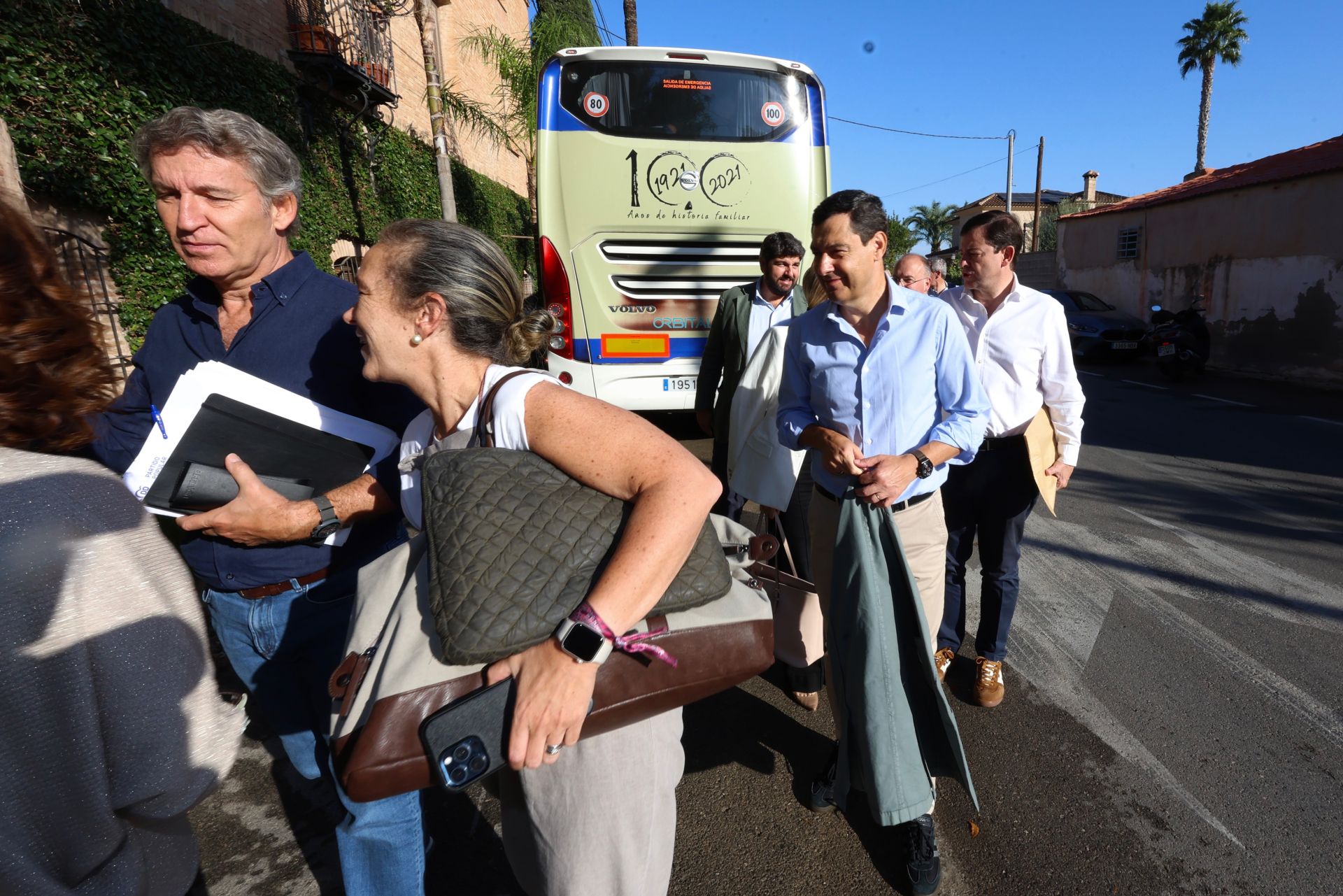 En imágenes, los presidentes autonómicos del PP llegan a la cumbre en Murcia