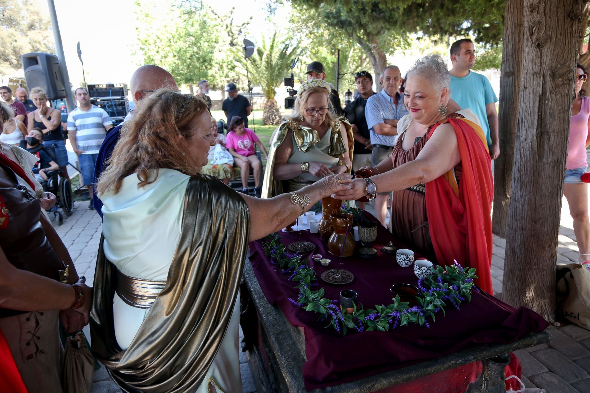 En imágenes, el homenaje a los caídos en batalla de Carthagineses y Romanos