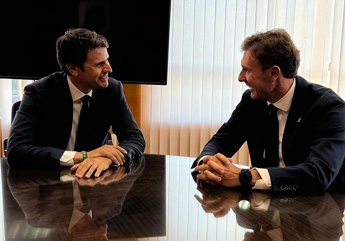 José Ángel Alfonso y Manuel Luna, este viernes.