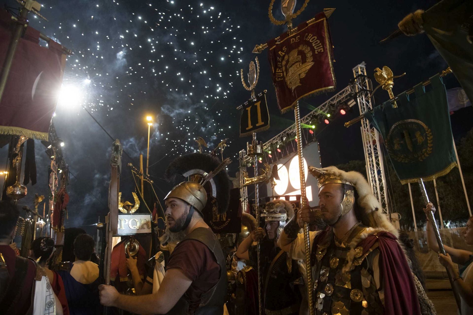 Las imágenes del cierre pirotécnico al Año XXXVI en las fiestas de Carthagineses y Romanos