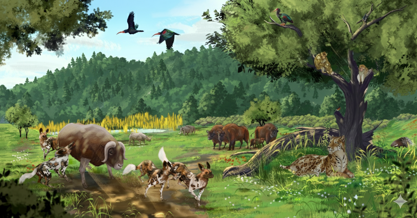 Imagen después - Recreaciones del entorno del yacimiento de Quibas