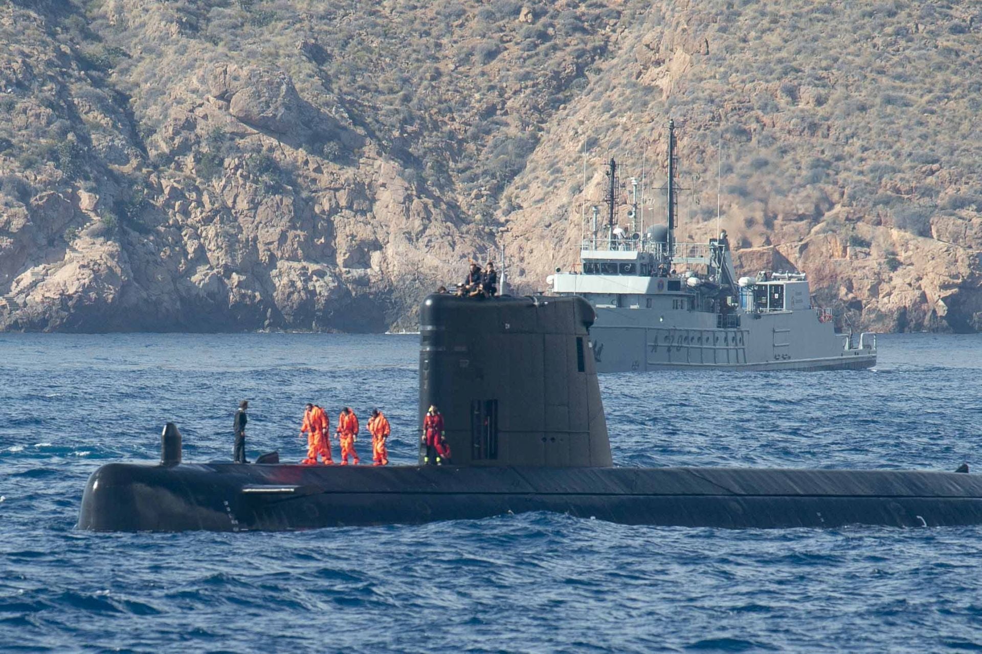 La Armada evalúa sus métodos de rescate en Cartagena, en imágenes