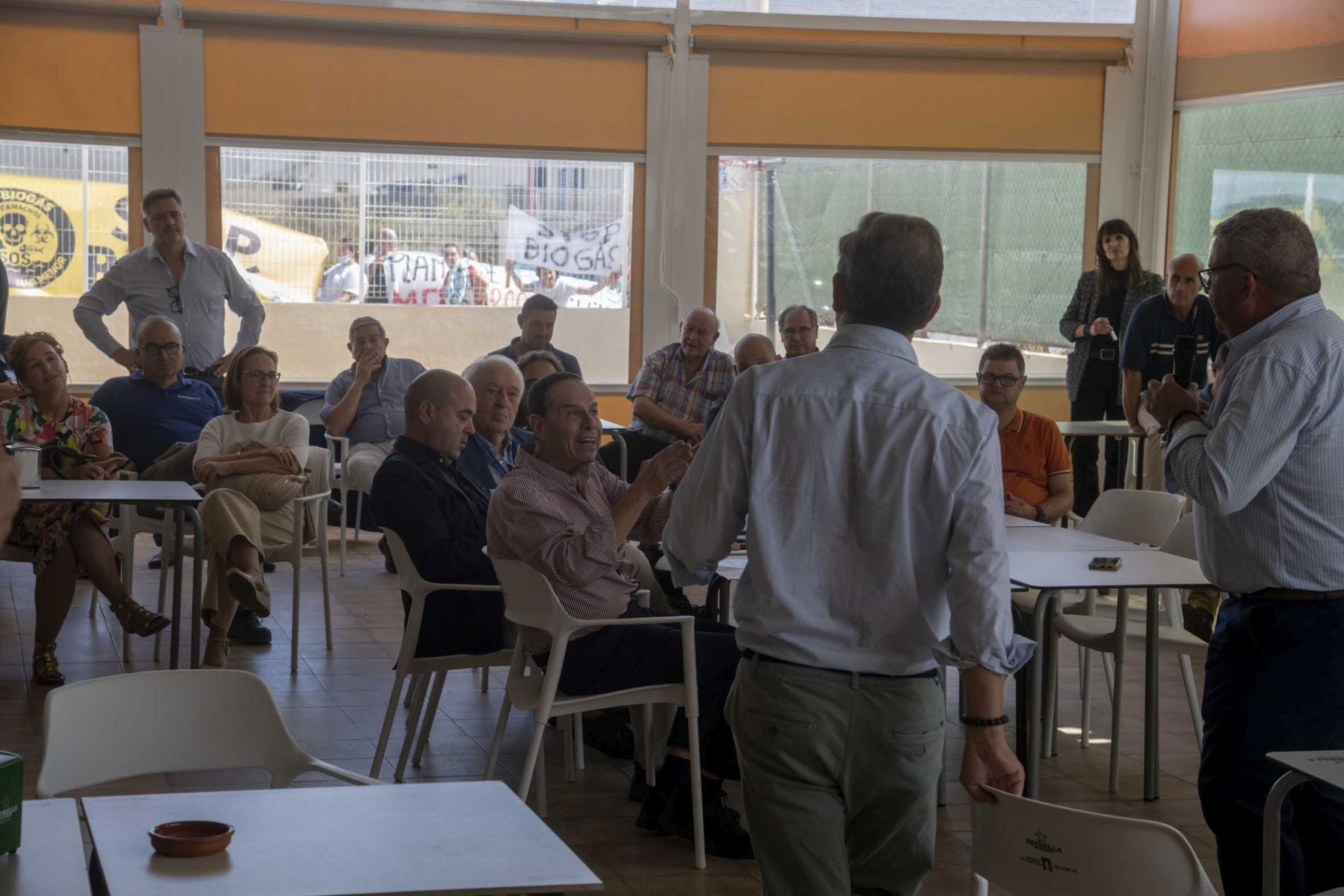 Las imágenes de la protesta de los vecinos de Los Camachos contra la planta de biogás