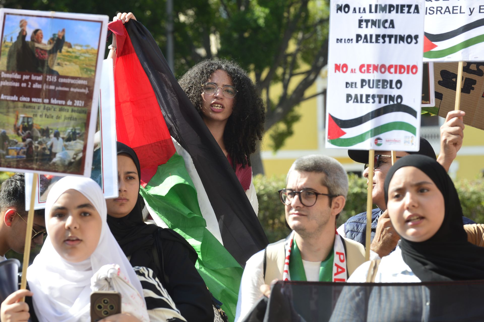 En imágenes, la protesta estudiantil contra el genocidio en Palestina a manos de Israel