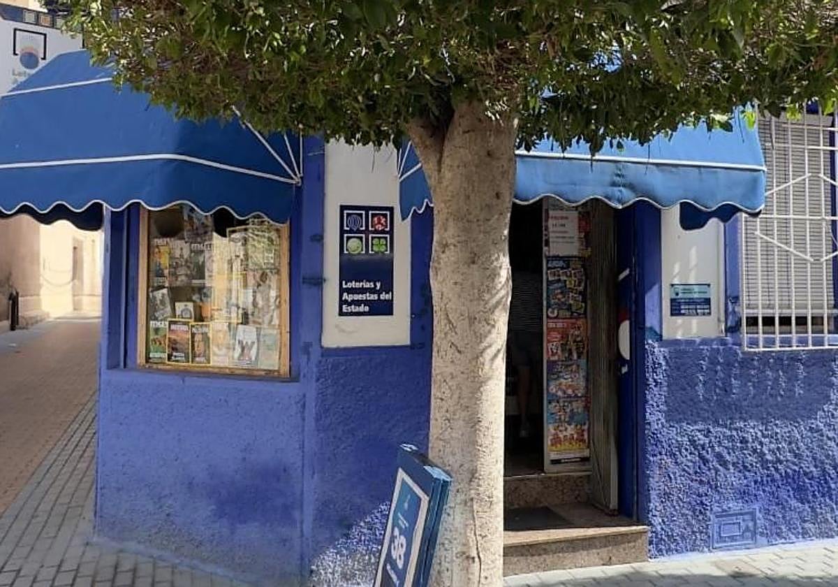 Administración de Lorquí donde se vendió un boleto con el primer premio de la Lotería Nacional.