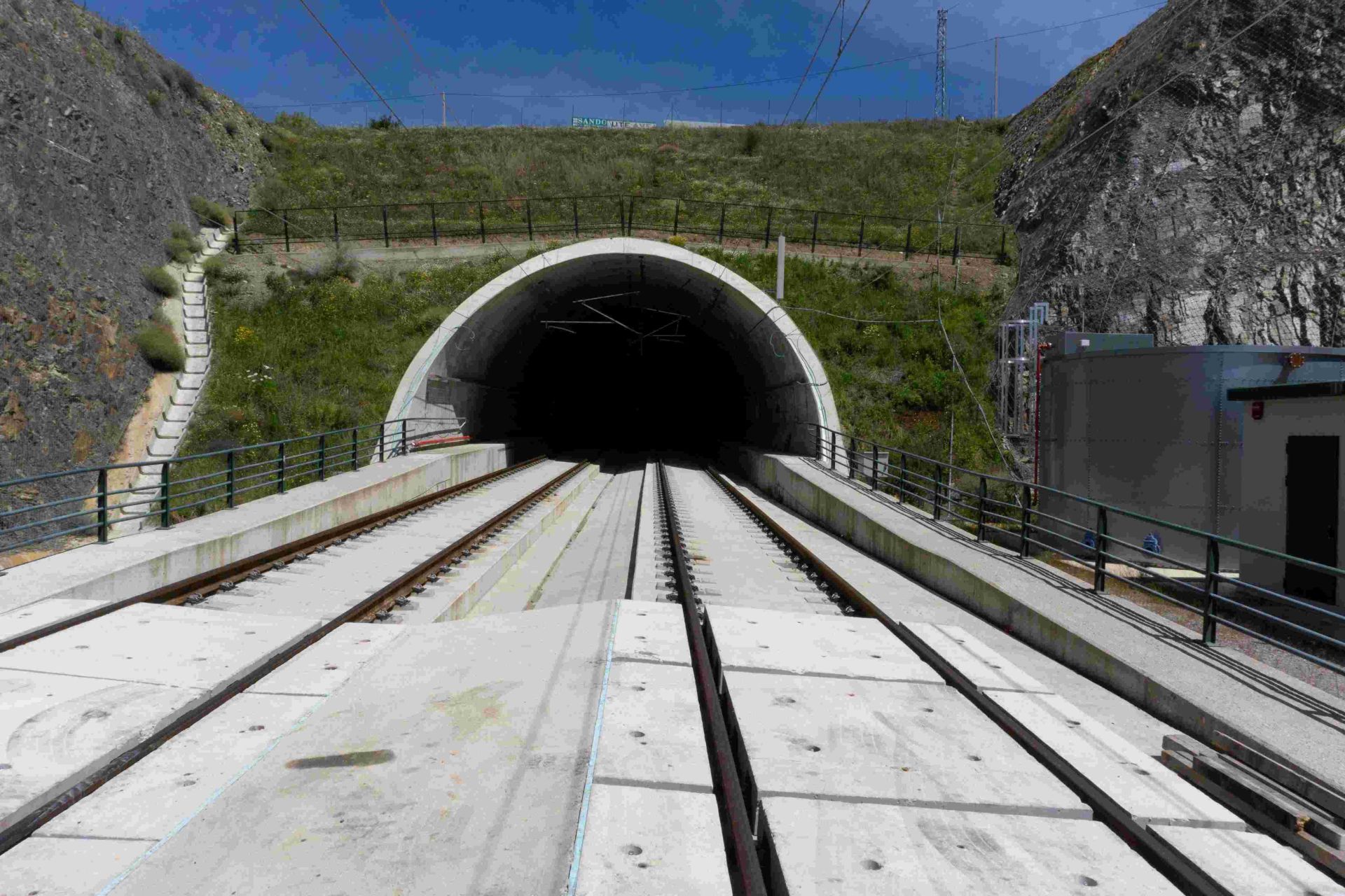 Un tramo de la línea entre Murcia y Almería.