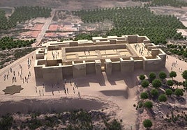 Recreación del Castillejo tras la ejecución del proyecto de recuperación del recinto superior.