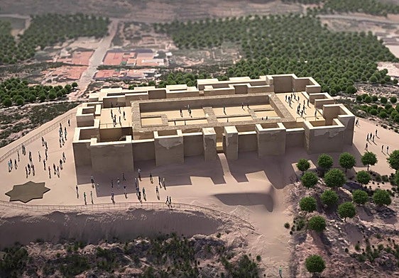 Recreación del Castillejo tras la ejecución del proyecto de recuperación del recinto superior.