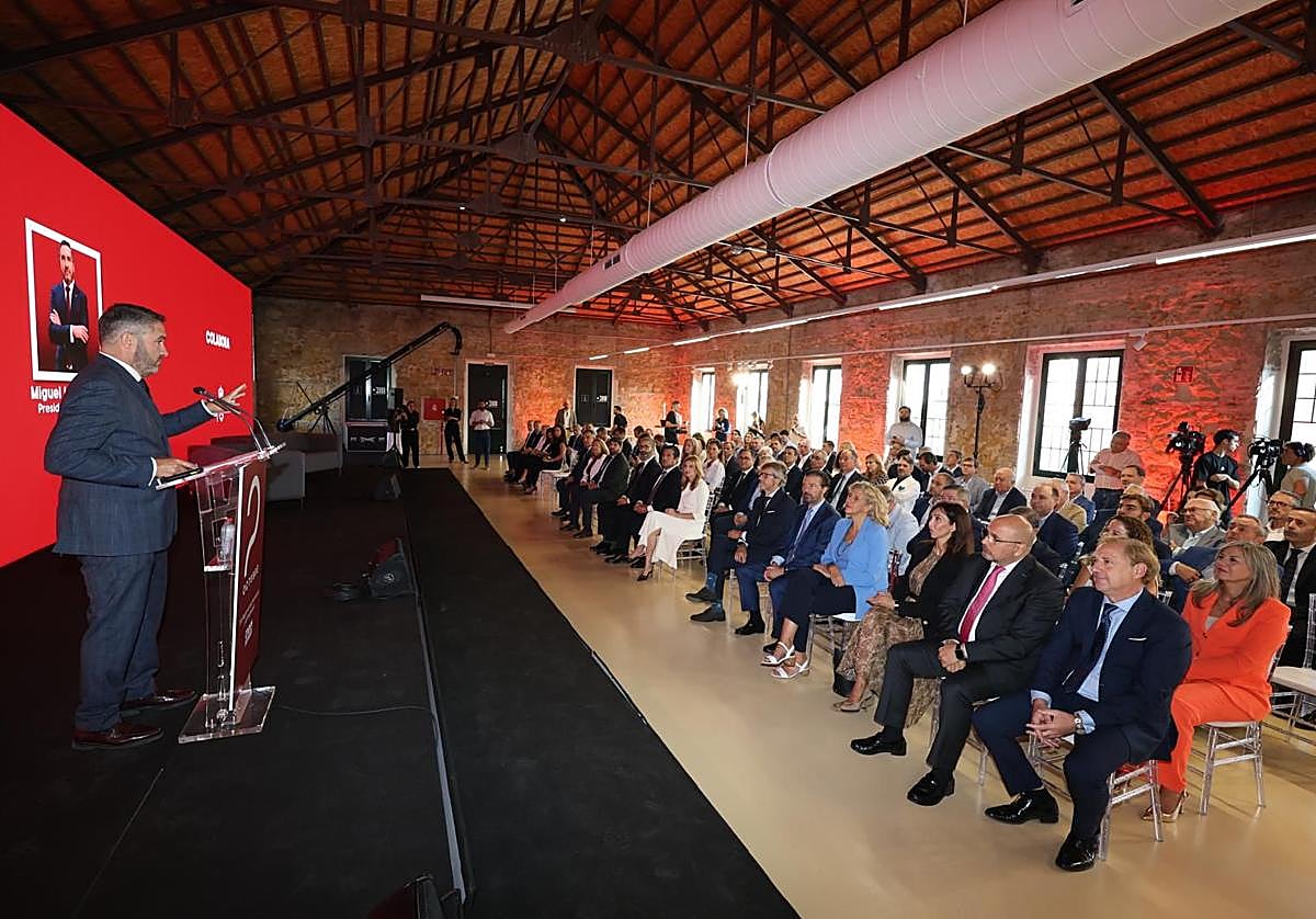 Acto de celebración del Día Regional del Empresario en el Cuartel de Artillería de Murcia, este jueves.