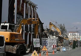 Derribo de las discotecas de la tragedia, en una imagen de archivo.