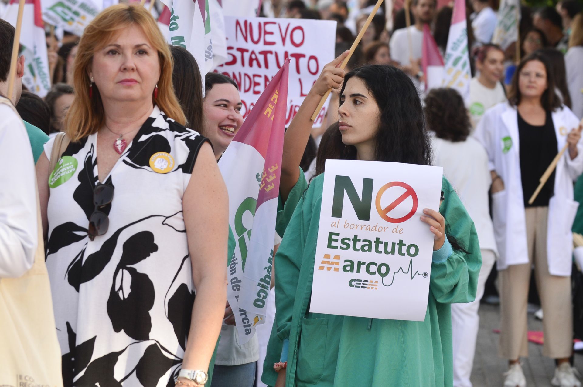 En imágenes, huelga nacional de médicos en la Región de Murcia