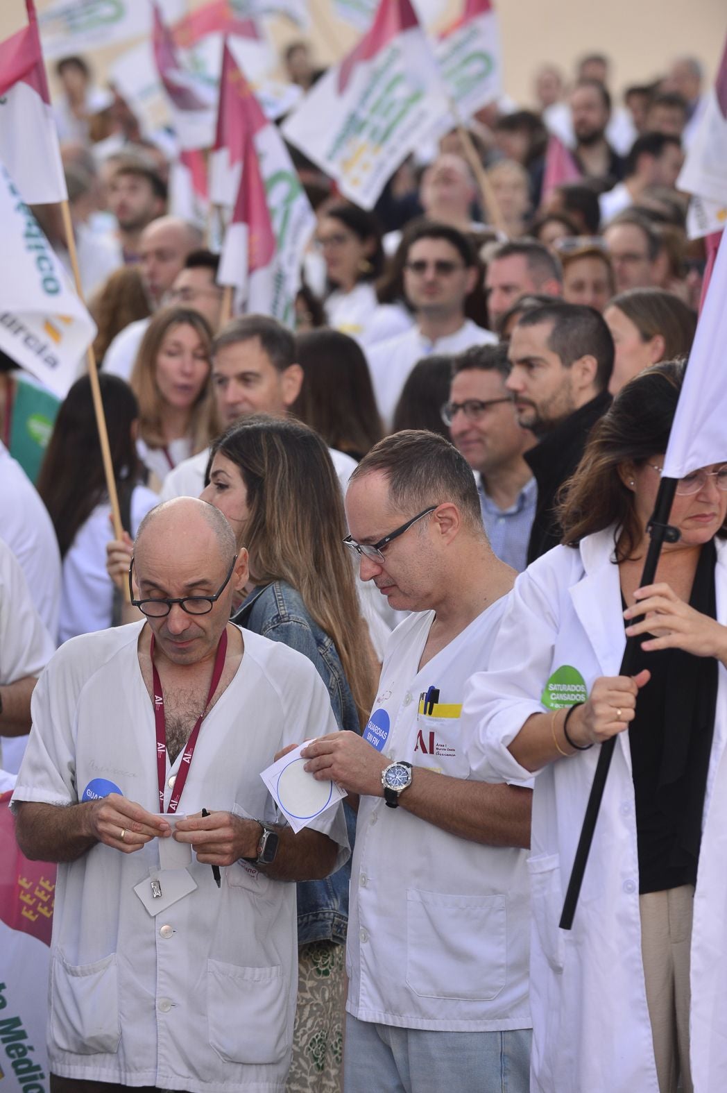 En imágenes, huelga nacional de médicos en la Región de Murcia